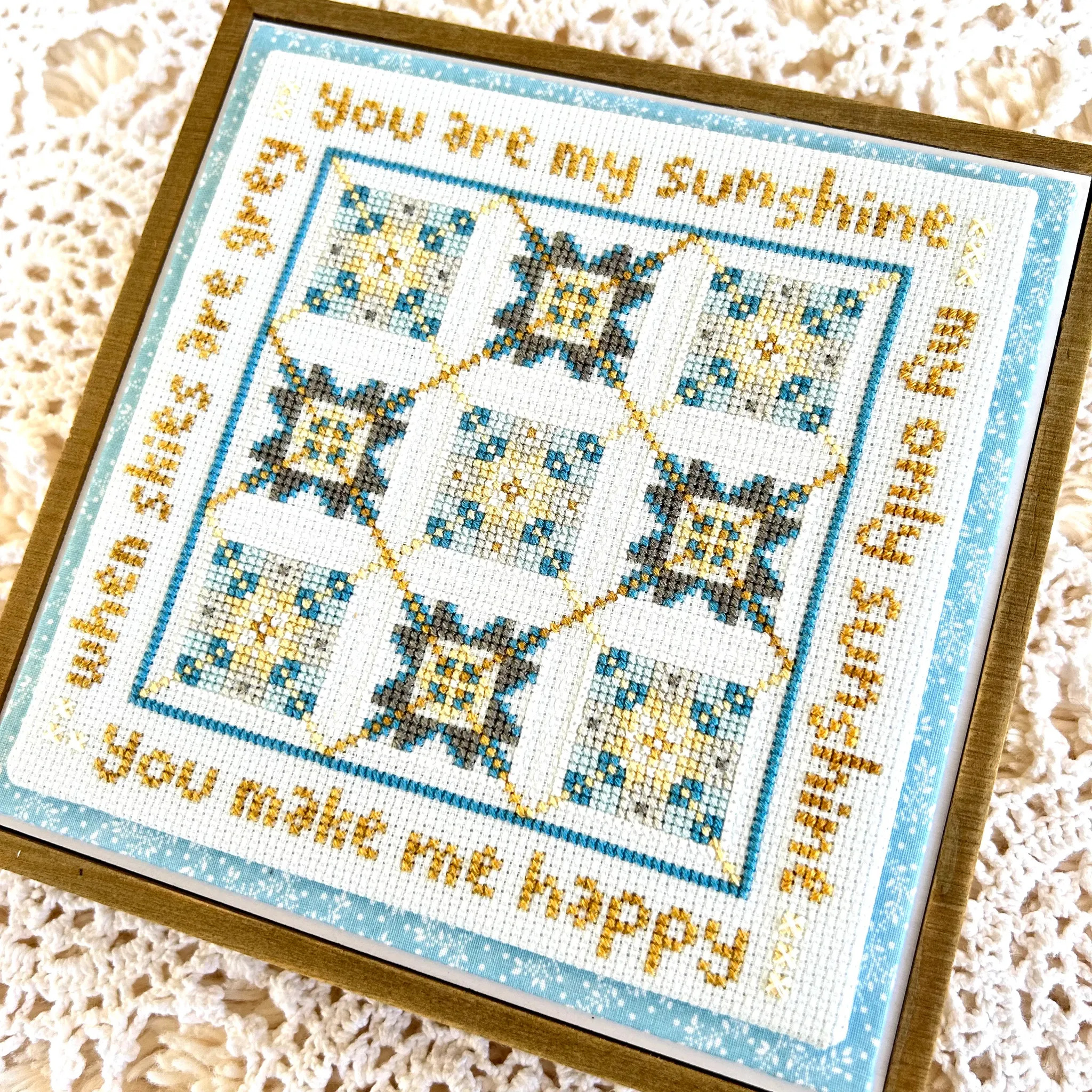 You Are My Sunshine - Cross Stitch Pattern
