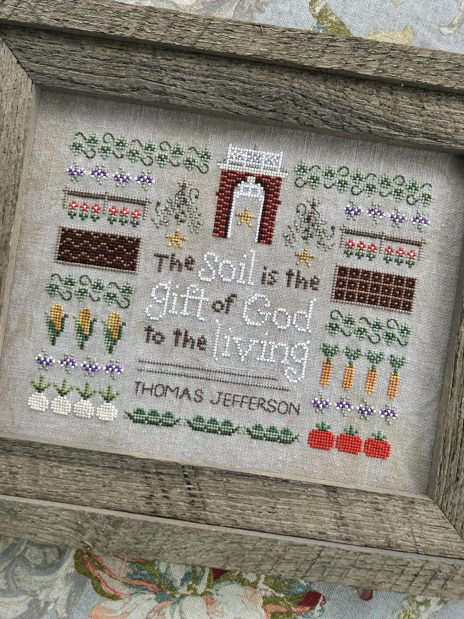 Jefferson's Garden - Christian Cross Stitch Pattern