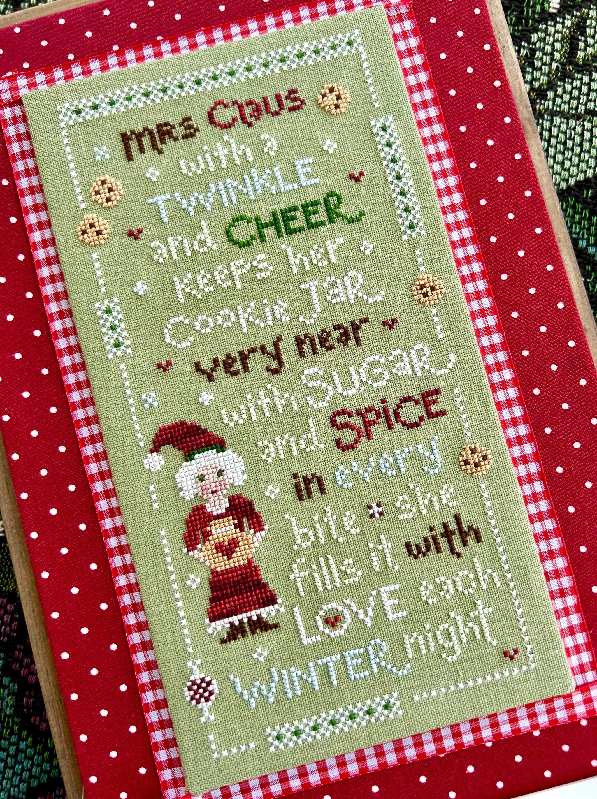 Mrs. Claus's Cookies - Christmas Cross Stitch Pattern