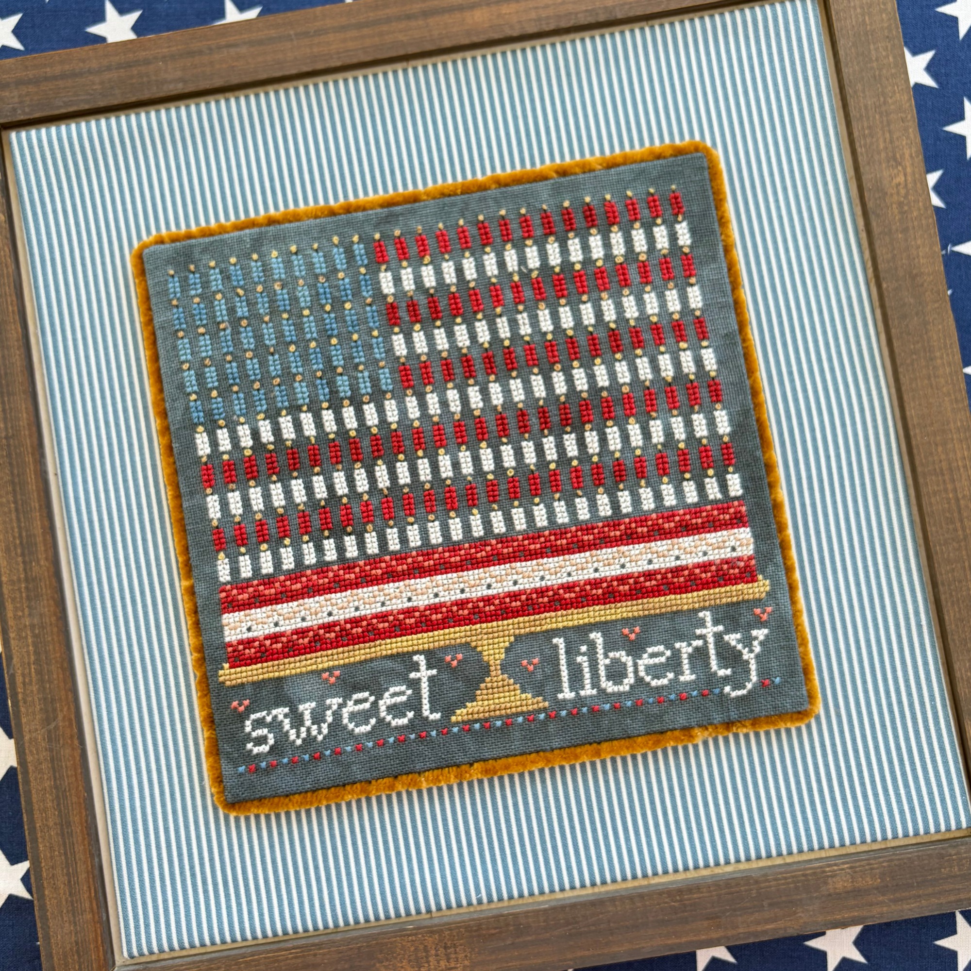 Sweet Liberty - Patriotic Cross Stitch Pattern