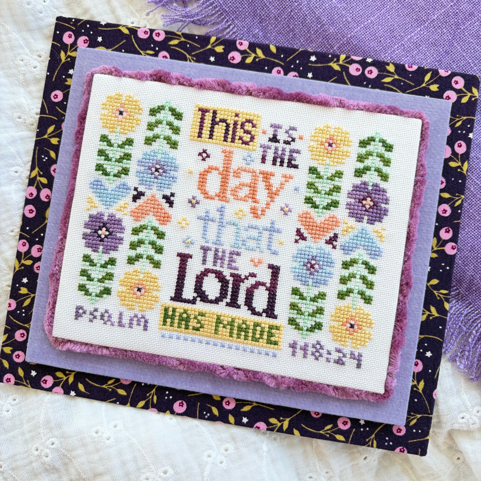 This Is The Day - Christian Cross Stitch Pattern