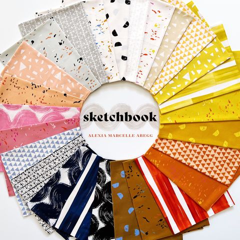 Sketchbook Dove - Quilt Fabric