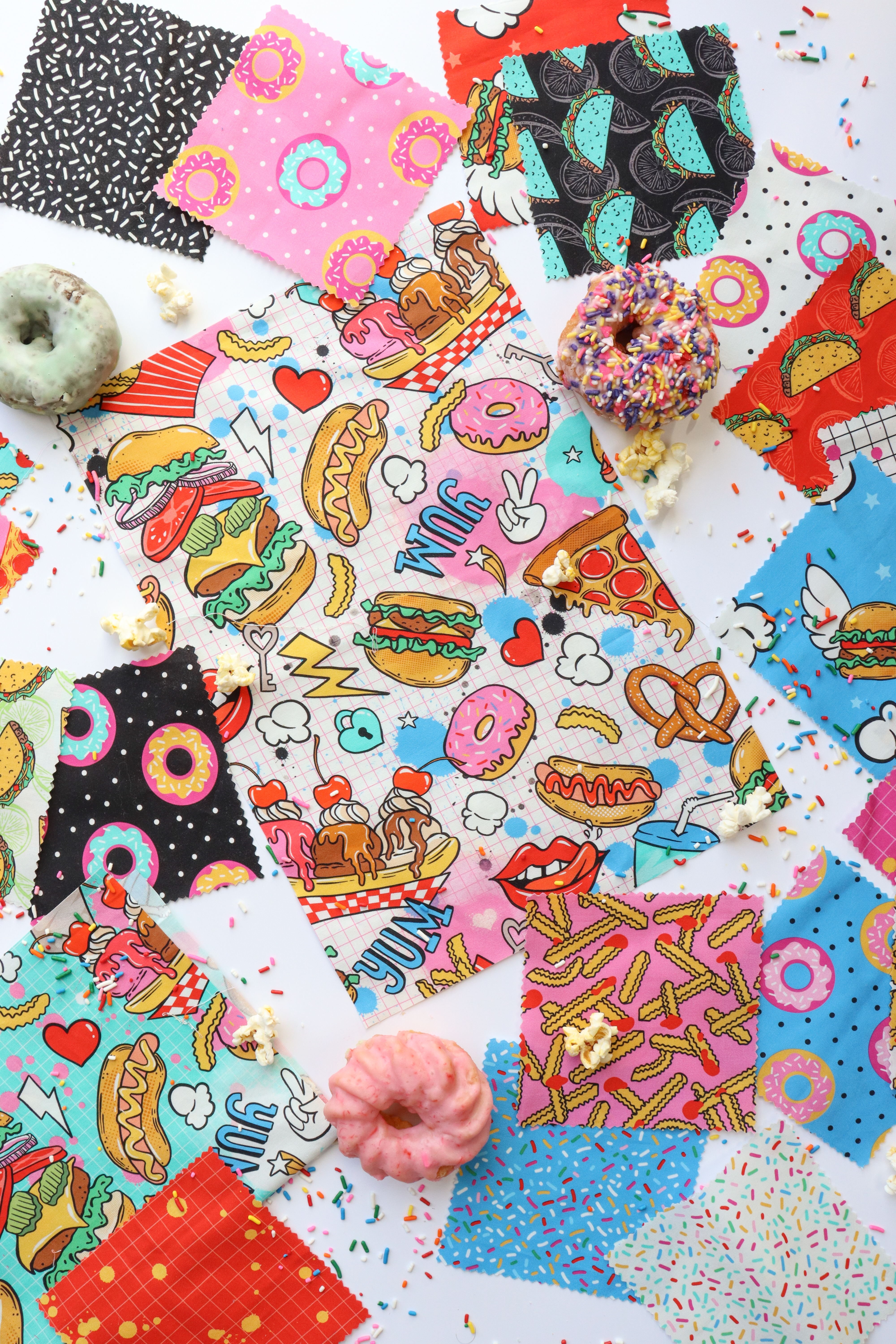 Snack Shack Coated - Cream - Quilt Fabric