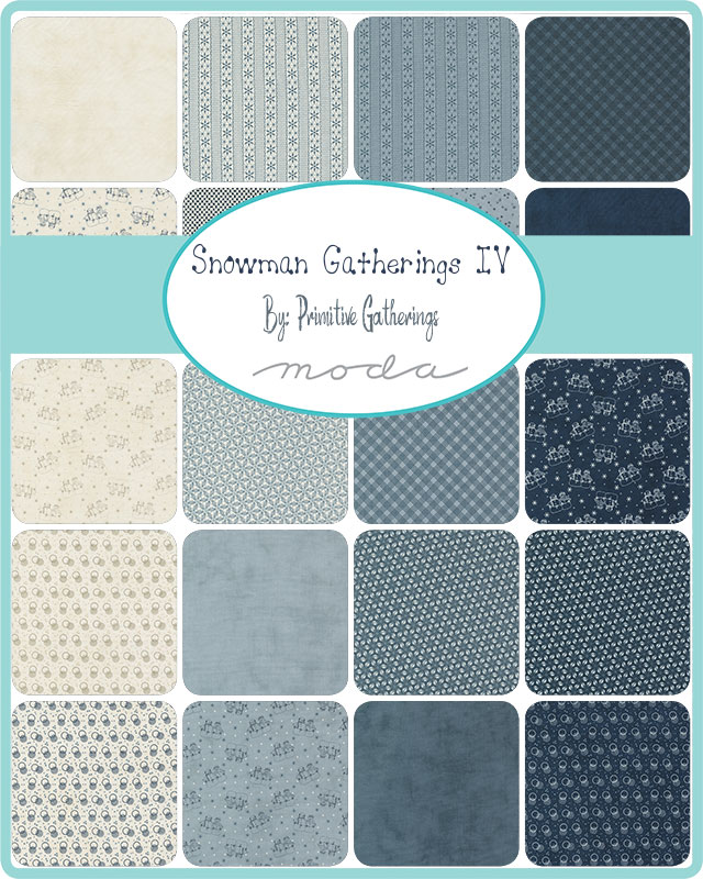 Snowman Gatherings IV Plaid - Night Sky - Quilt Fabric