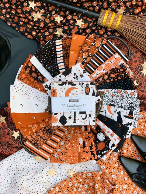 Spellbound Cauldron - Witch Stockings - Quilt Fabric