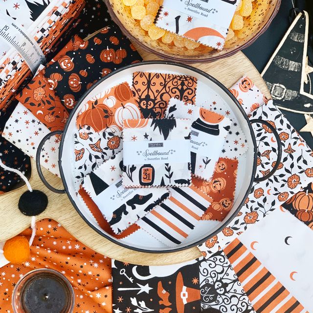 Spellbound Cauldron - Witch Stockings - Quilt Fabric