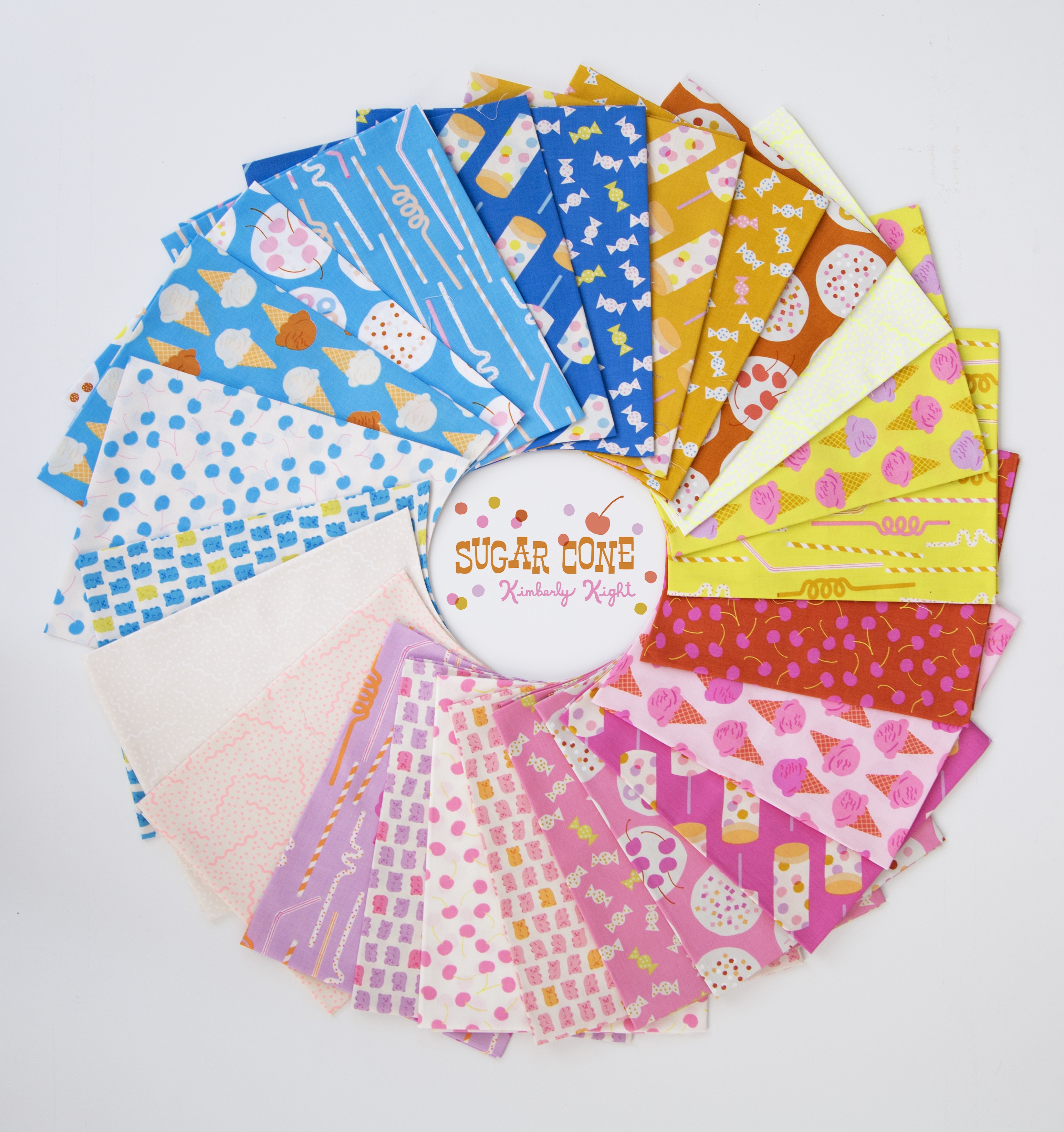 Novelty Candy - Royal Blue - Quilt Fabric