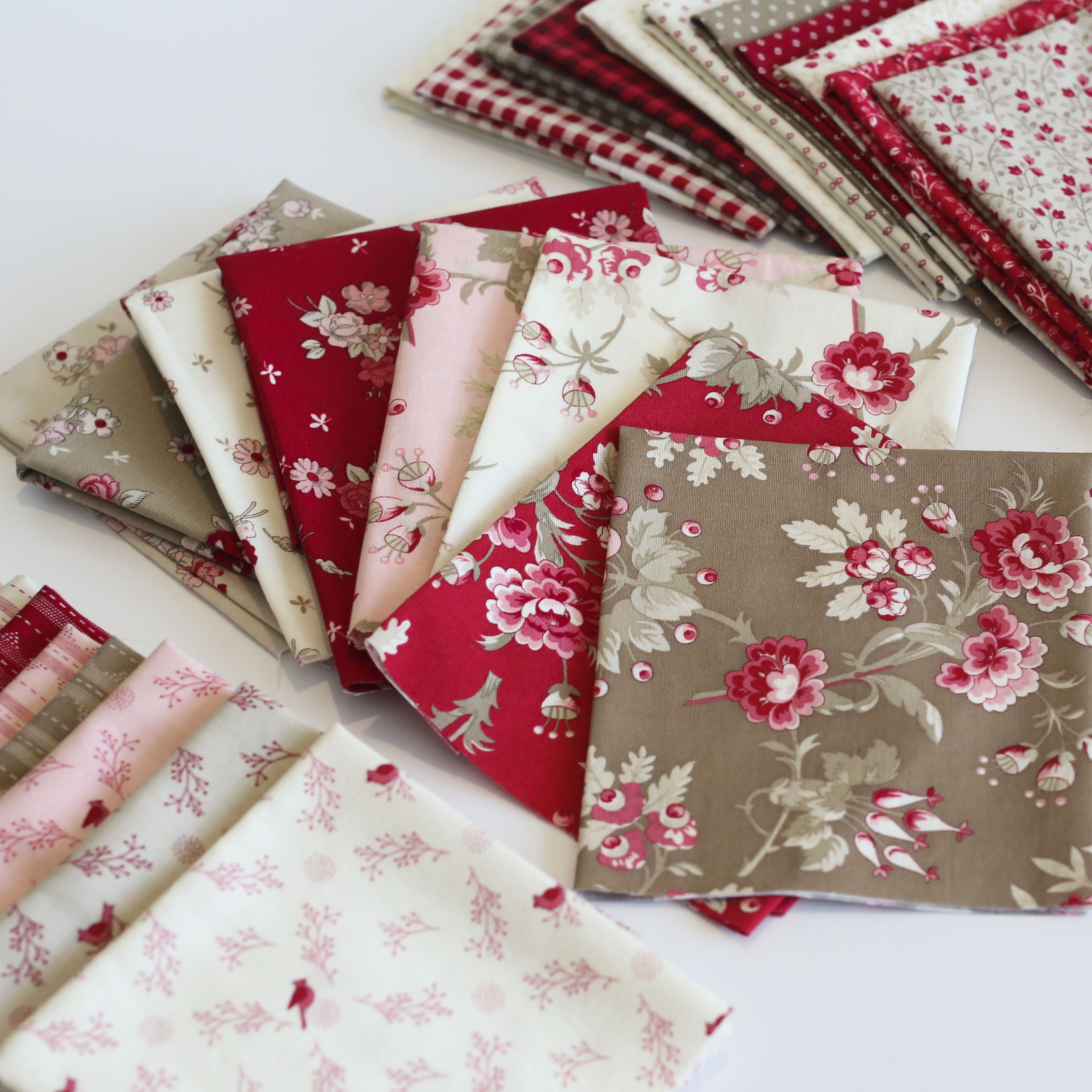 Sugarberry Porcelain - Branching Vines - Quilt Fabric