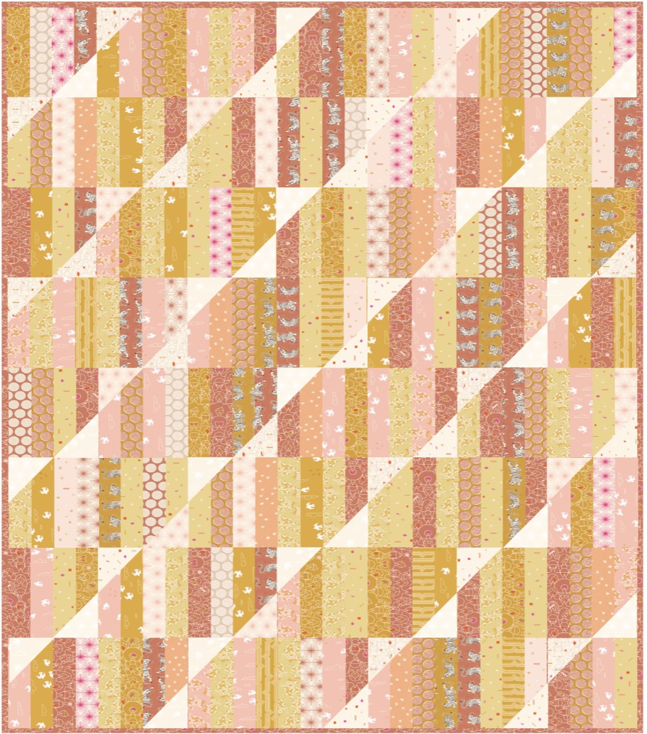 Sunbeam Wild Flower Child Sand - Quilt Fabric