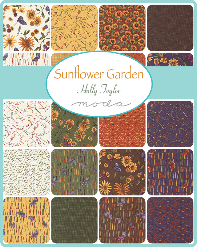 Sunflower Garden Rust - Coming Up - Quilt Fabric