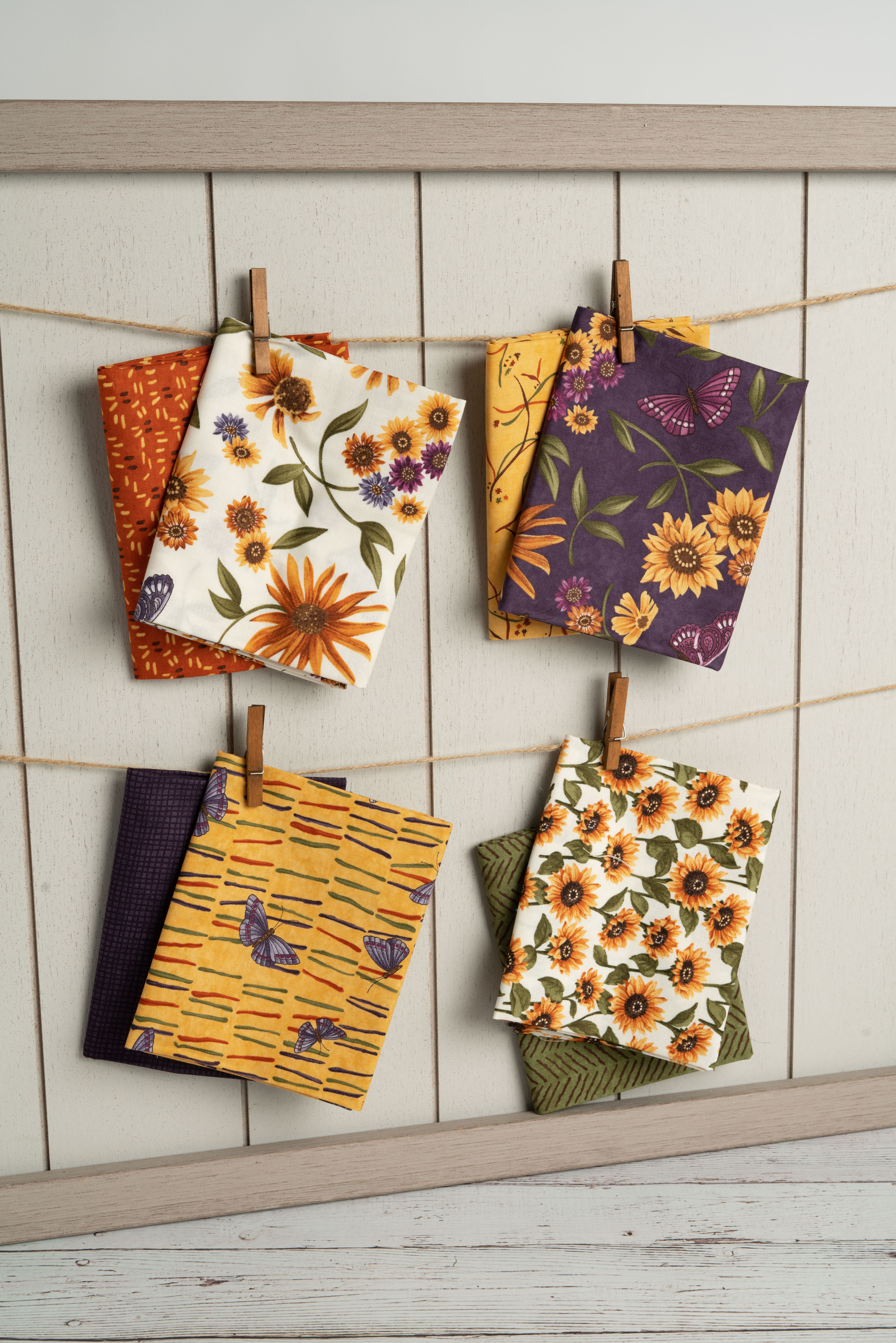Sunflower Garden Rust - Coming Up - Quilt Fabric