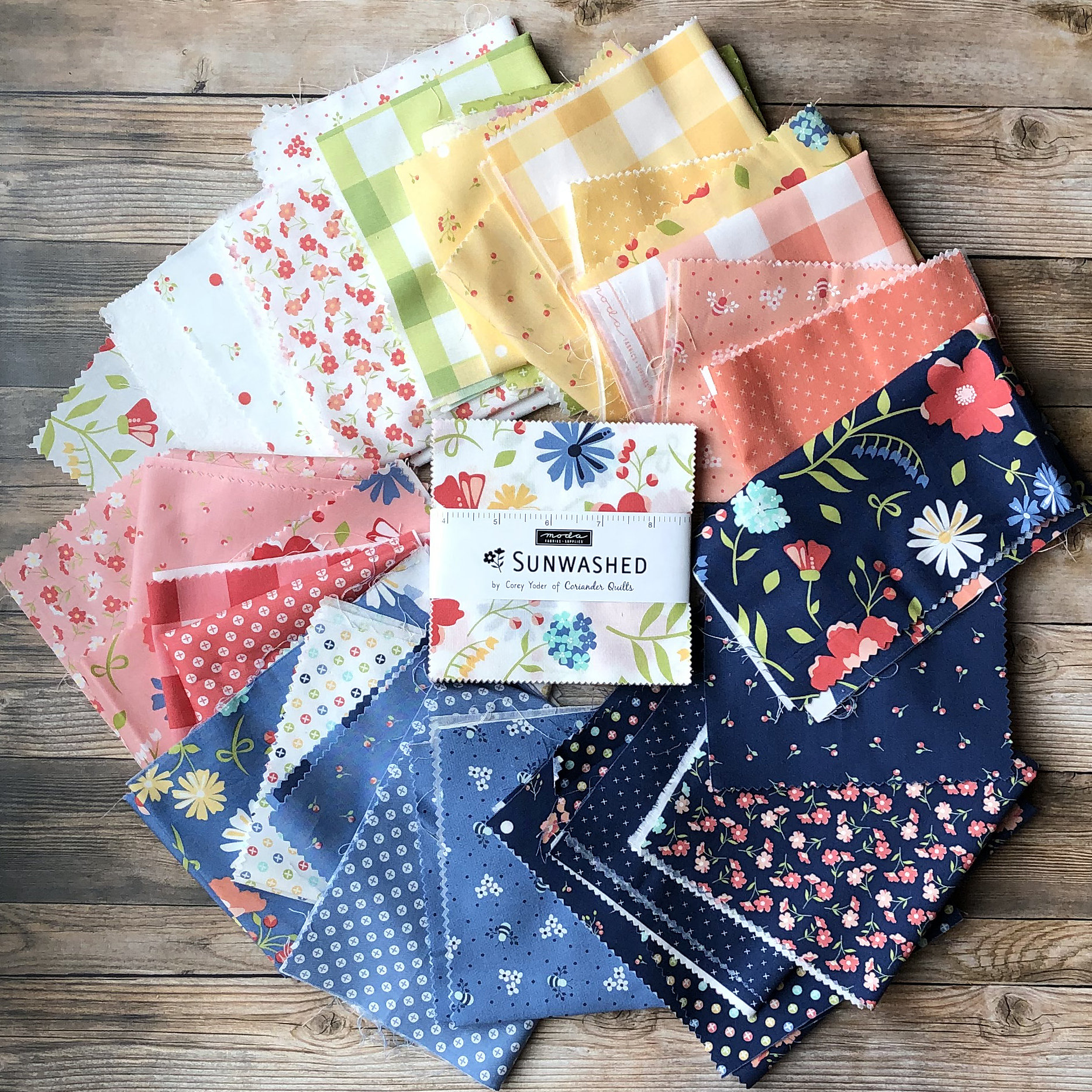 Sunwashed Nectar - Check - Quilt Fabric