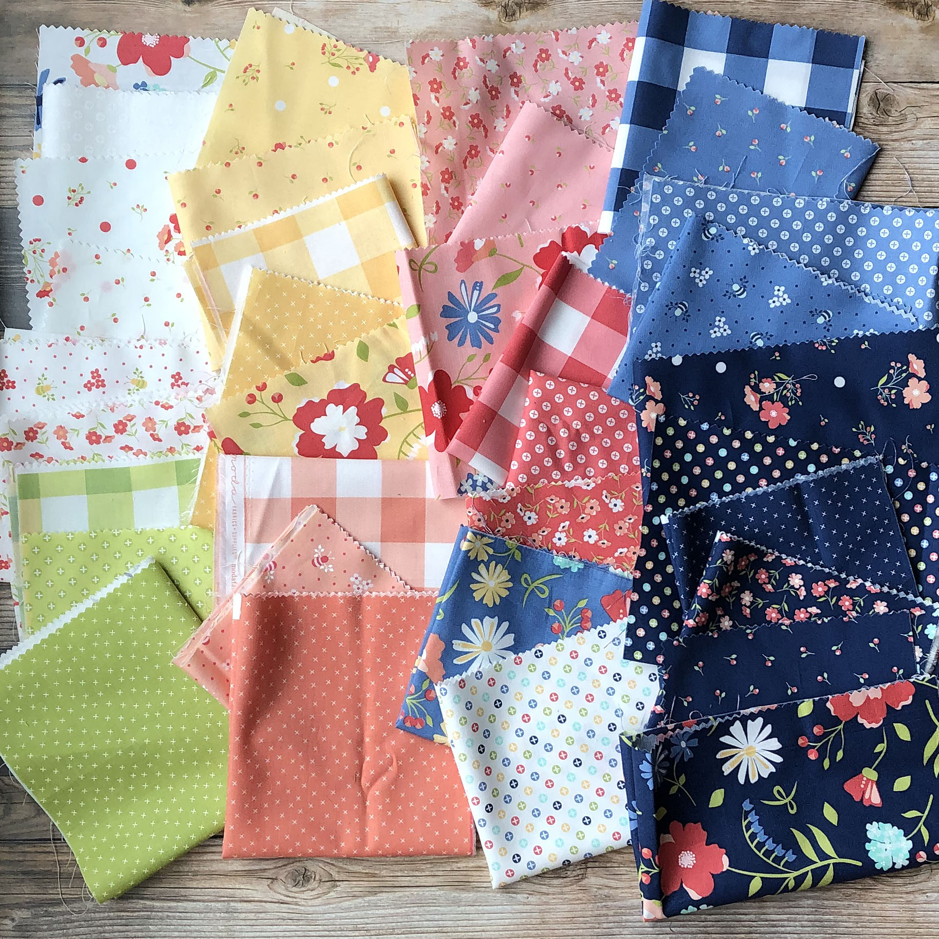 Sunwashed Nectar - Check - Quilt Fabric