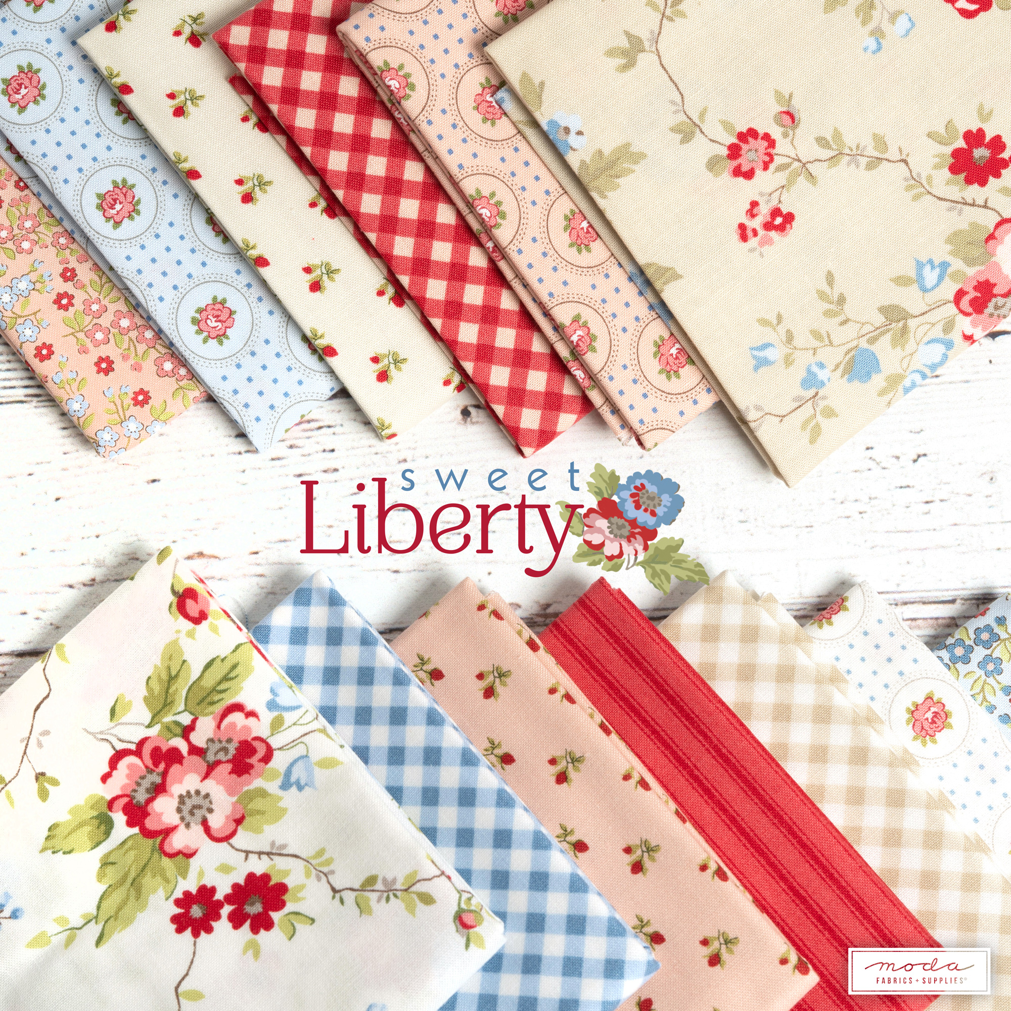 Sweet Liberty Cobblestone - Accent Ditsy - Quilt Fabric