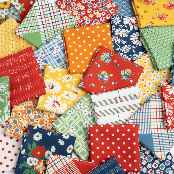 Sweet Melodies Green - Plaid Checks and Plaids - Fabric