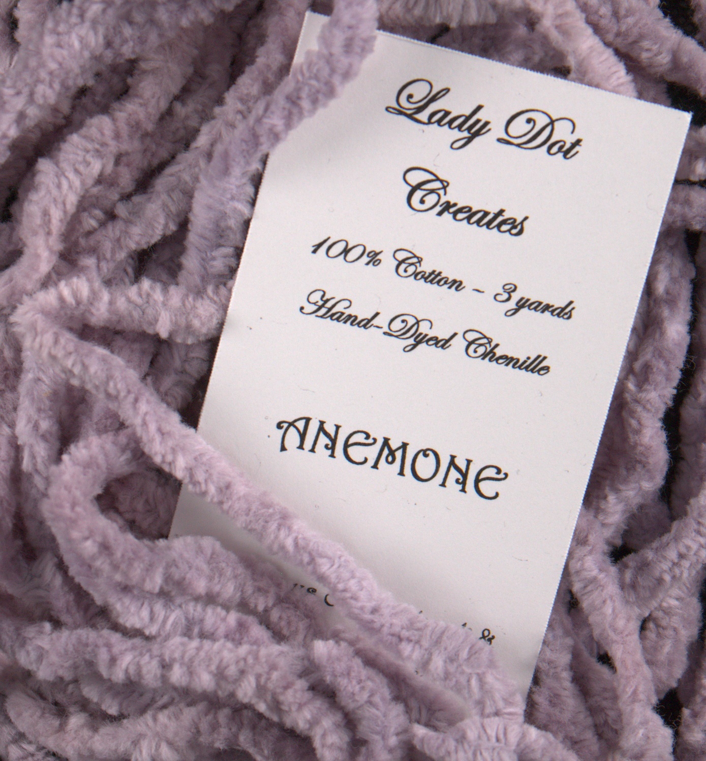 Anemone Purple Chenille Trim (3 yards)
