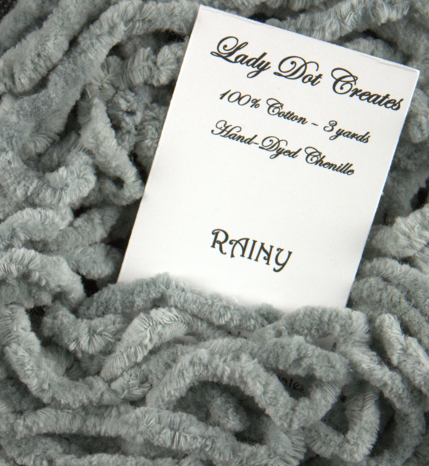 Rainy Gray Chenille Trim (3 yards)