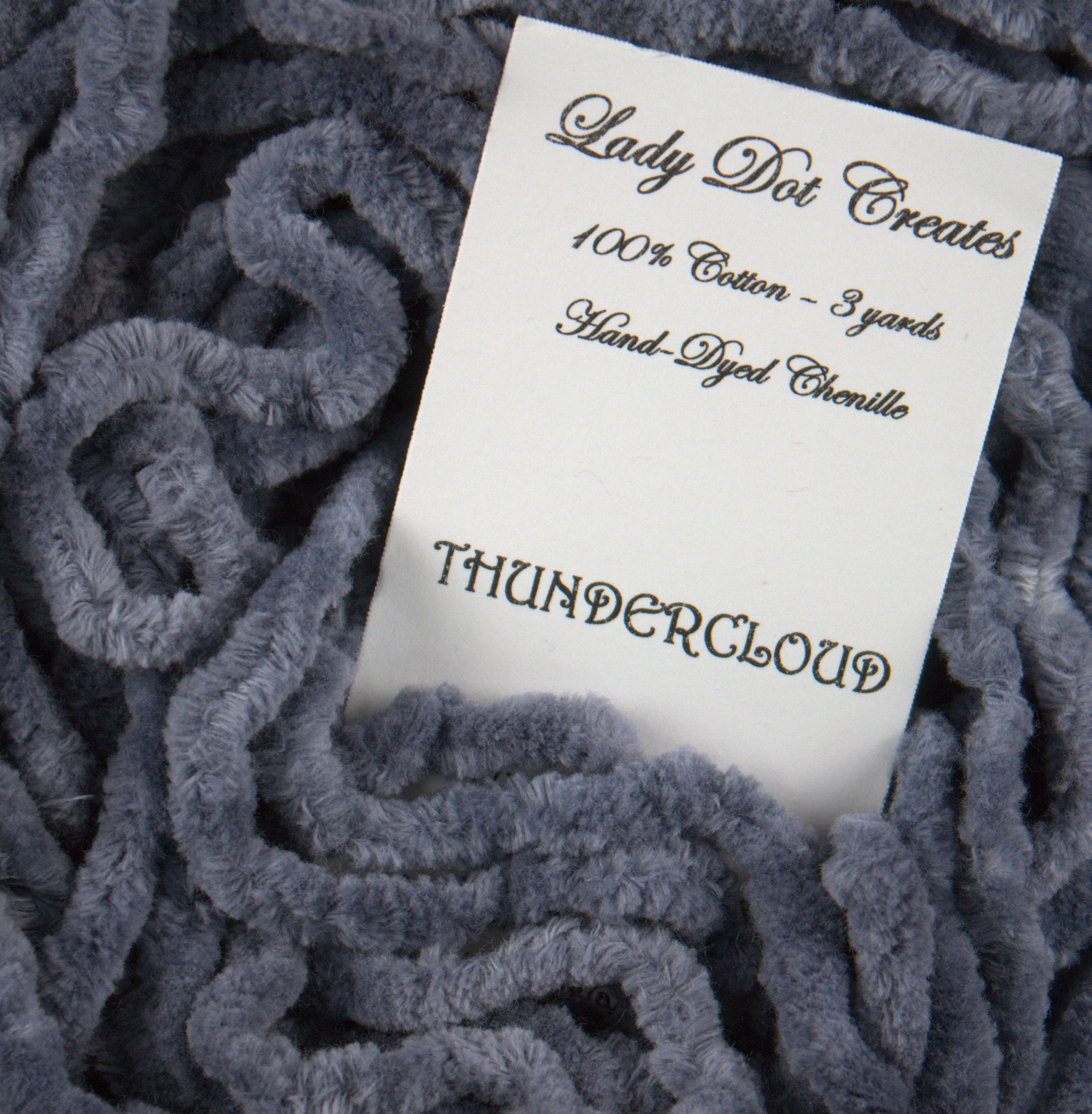 Thundercloud Gray Chenille Trim (3 yards)