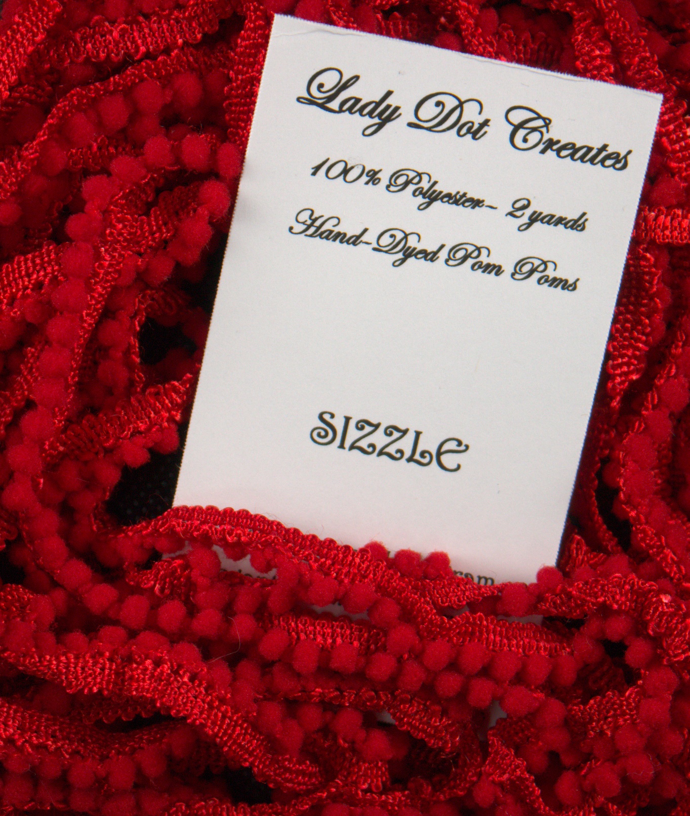 Sizzle Red Pom Pom (2 yard)