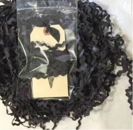Licorice Black Rick Rack (3yds) 