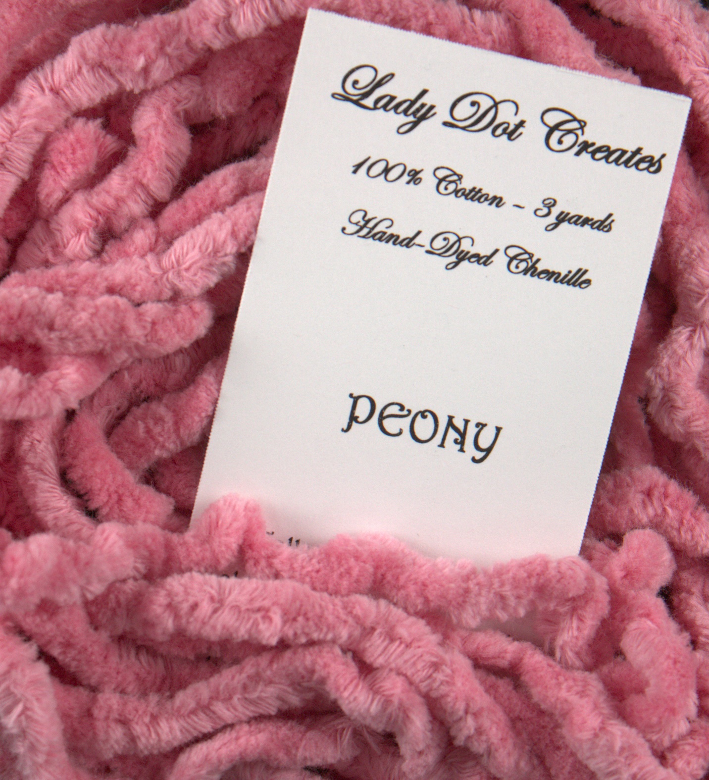 Peony Pink Chenille Trim (3 yards)