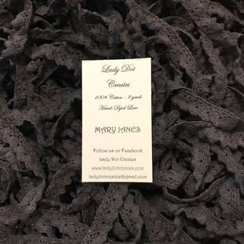 Mary Janes Black Lace Trim (2 yards)