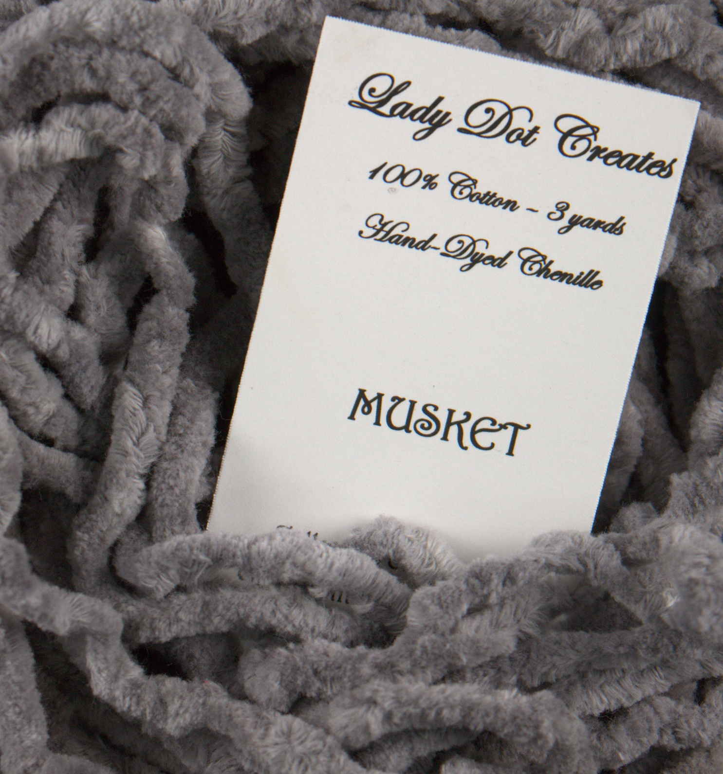 Musket Gray Chenille Trim (3 yards)