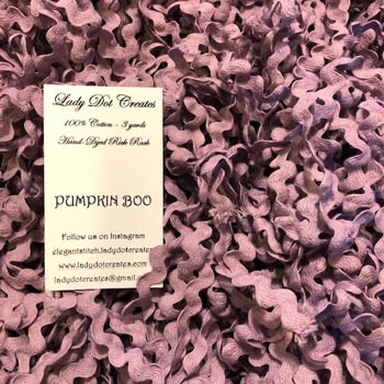 Pumpkin Boo Purple 1/2" Rick Rack Trim (3 yards)