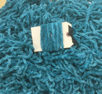 Caribe Blue Chenille Trim