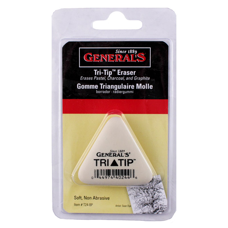 Tri Tip Soft White Eraser