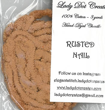 Rusted Nail Orange Chenille (3yds) 