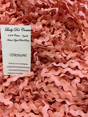 Coraline Pink 1/2" Rick Rack (3yds) 