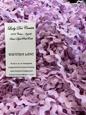 Wisteria Lane Purple 1/2" Rick Rack (3yds) 