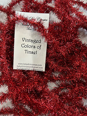 Vintaged Colors Of Tinsel Red - 3 yards