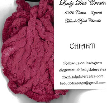 Chianti Pink Chenille Trim (3 yards) 