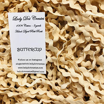 Buttercup Yellow 1/2" Rick Rack Trim (3 yards)