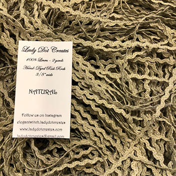 Natural Tan 3/8" Rick Rack Trim (2 yards)