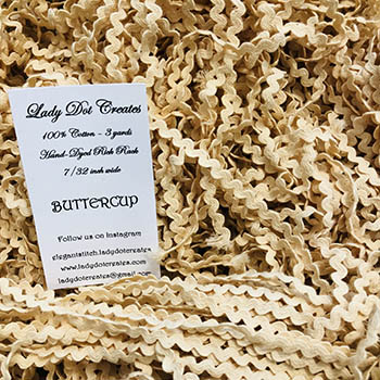 Buttercup Yellow 7/32" Rick Rack Trim (3 yards)