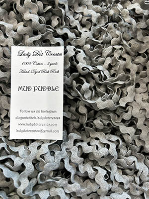 Mud Puddle Gray 1/2" Rick Rack (3yds) 