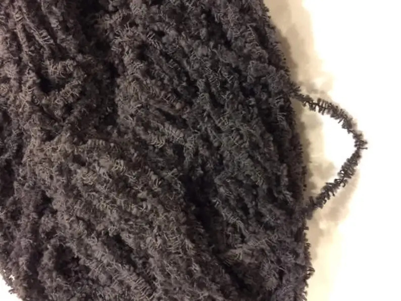 Licorice Eyelash Chenille Trim (9 Yards)