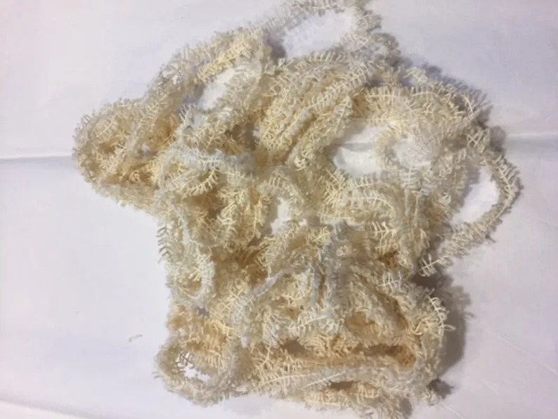 Vanilla Eyelash Chenille Trim (9 Yards)
