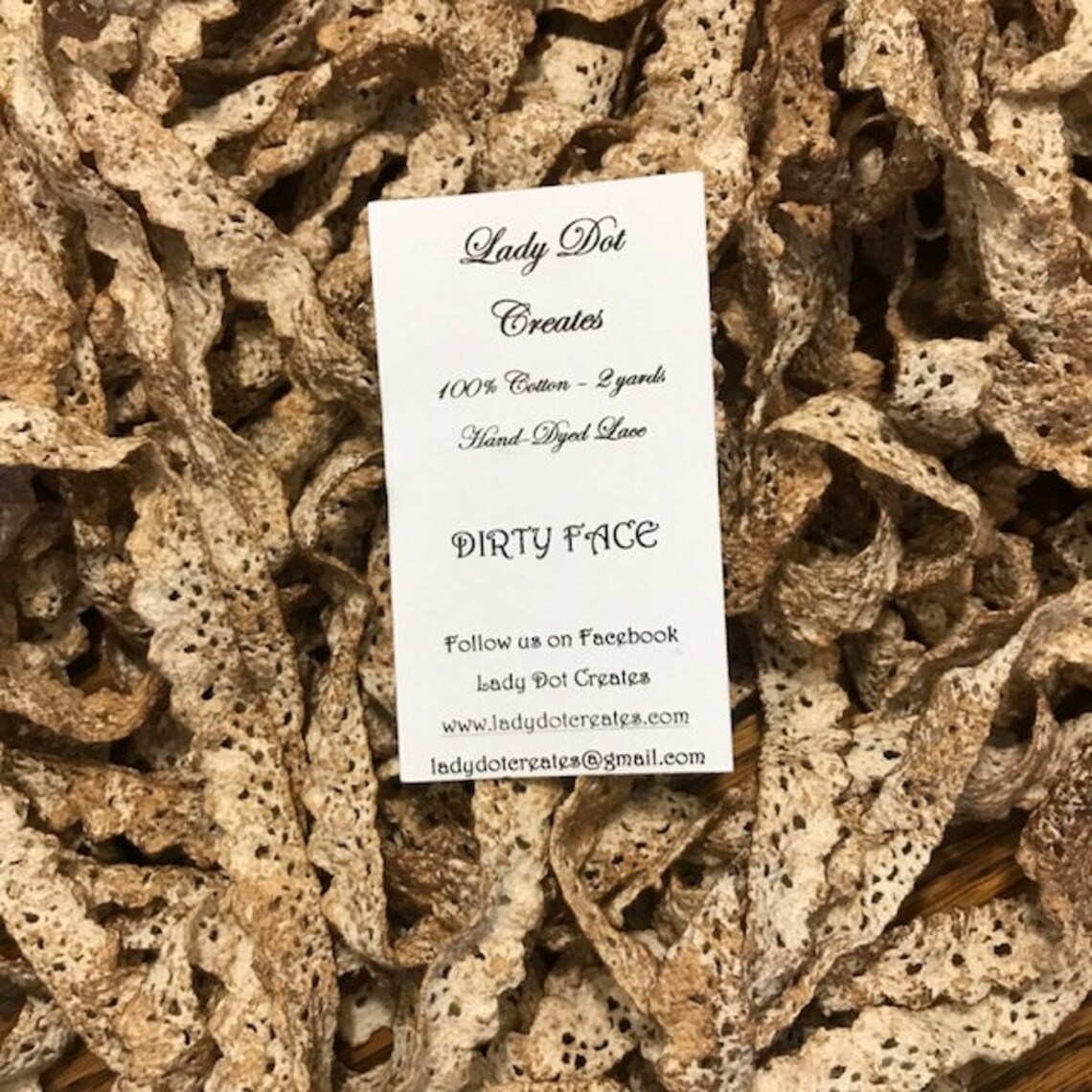 Dirty Face 1/2" Lace Trim (2 Yards)