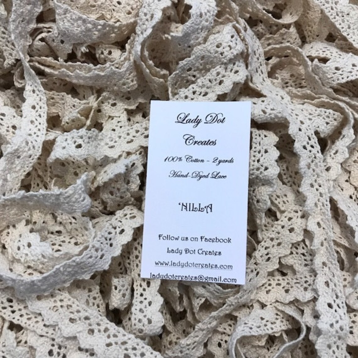 Nilla 1/2" Lace Trim (2 Yards)