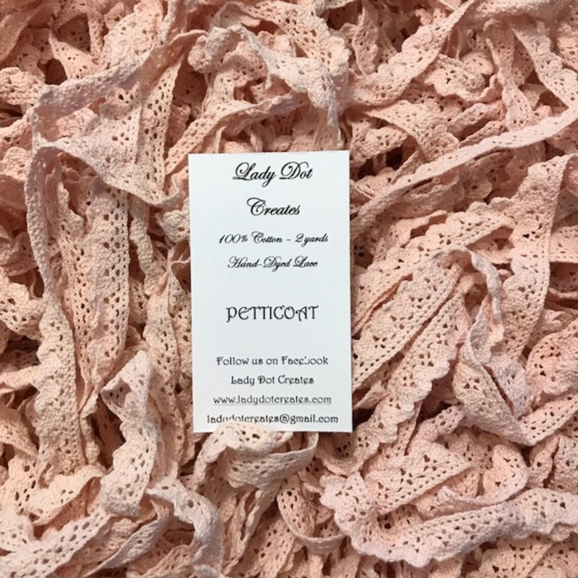 Petticoat 1/2" Lace Trim (2 Yards)