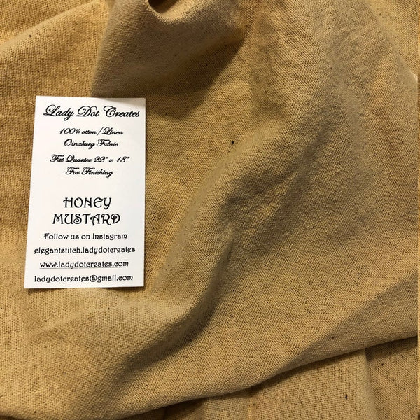 Honey Mustard Osnaburg 18" x 22"