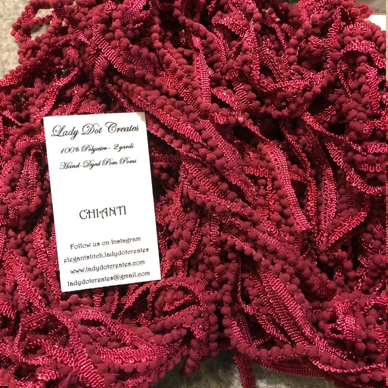 Chianti Pom Pom Trim (2 yards)