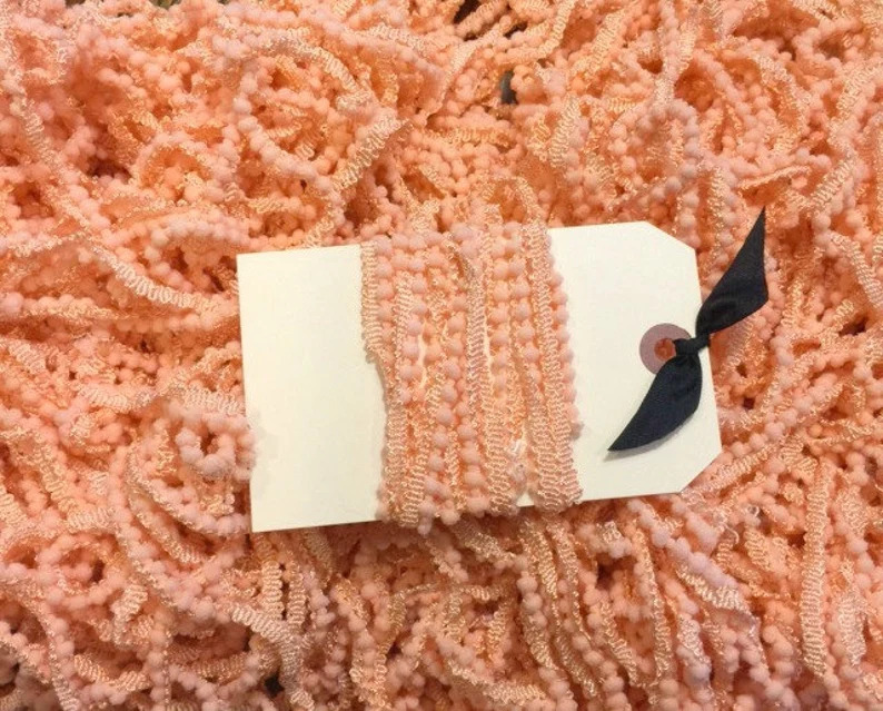 Creamsicle Pom Pom Trim (2 yards)
