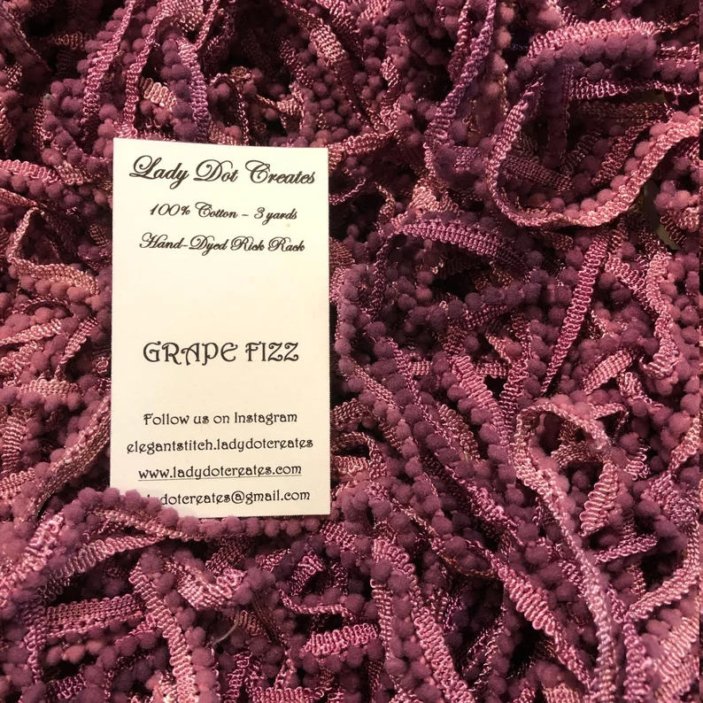 Grape Fizz Pom Pom Trim (2 yards)