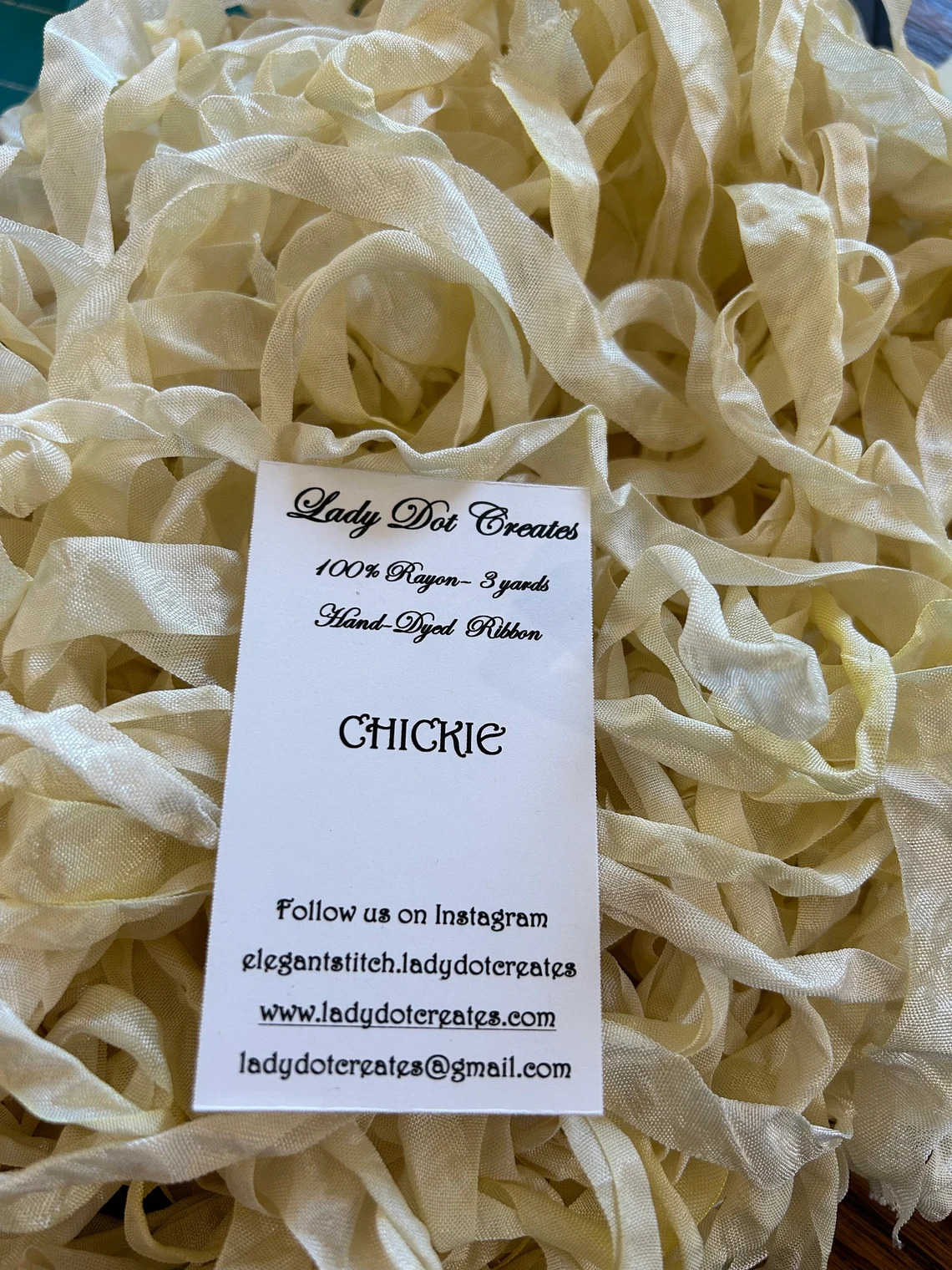 Chickie 9/16" Rayon Ribbon Trim (3 Yards)