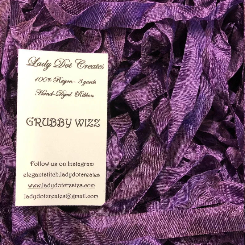 Grubby Wizz 9/16" Rayon Ribbon Trim (3 Yards)
